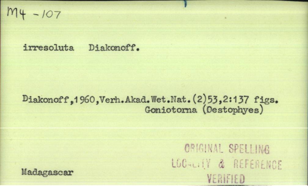 front of card